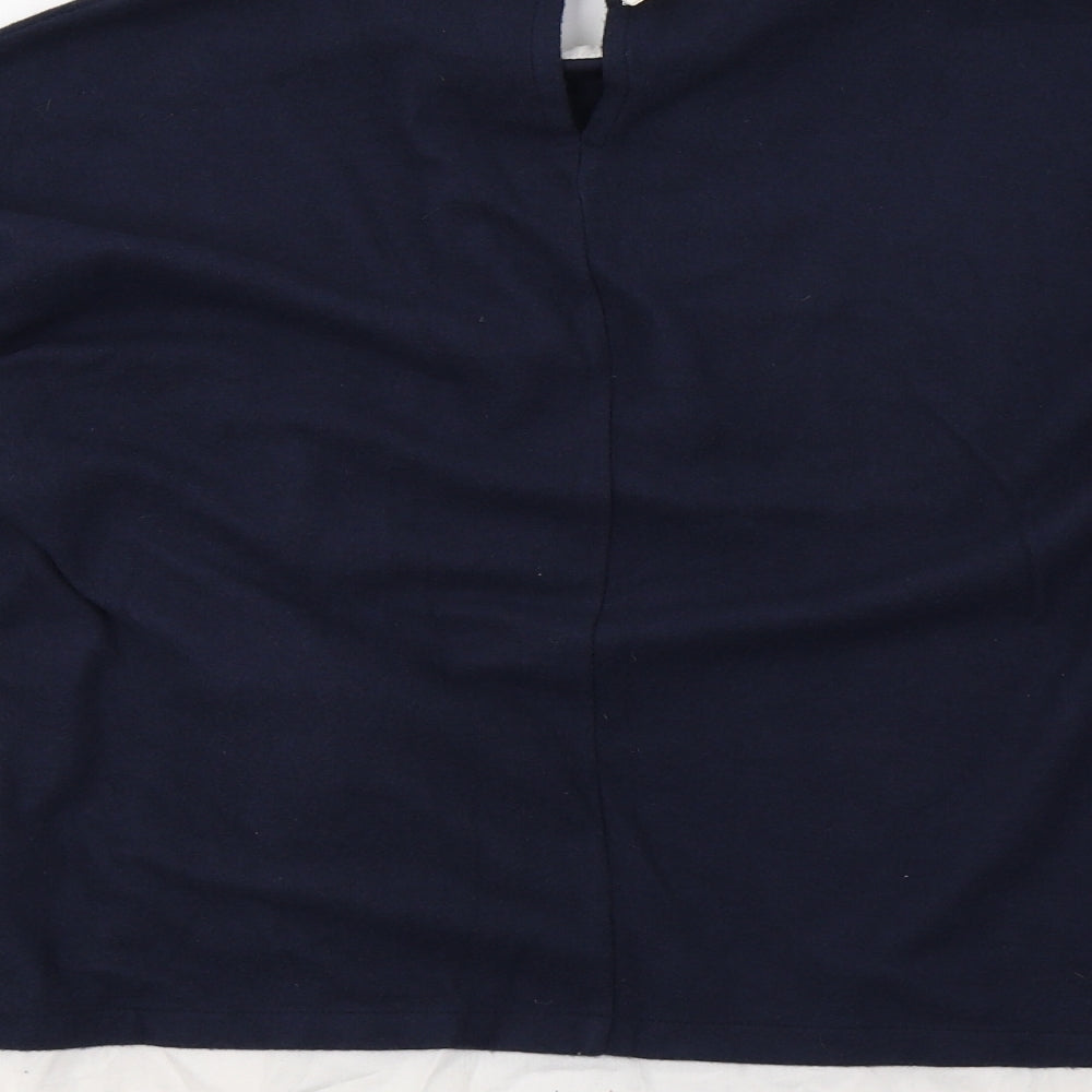 Marks and Spencer Womens Blue Knit Basic Blouse Size 14