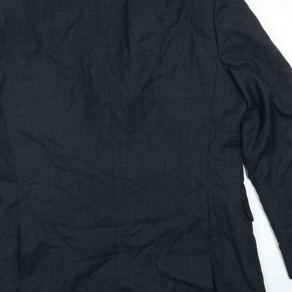 Hammond & Co. Mens Blue Check Jacket Blazer Size 42