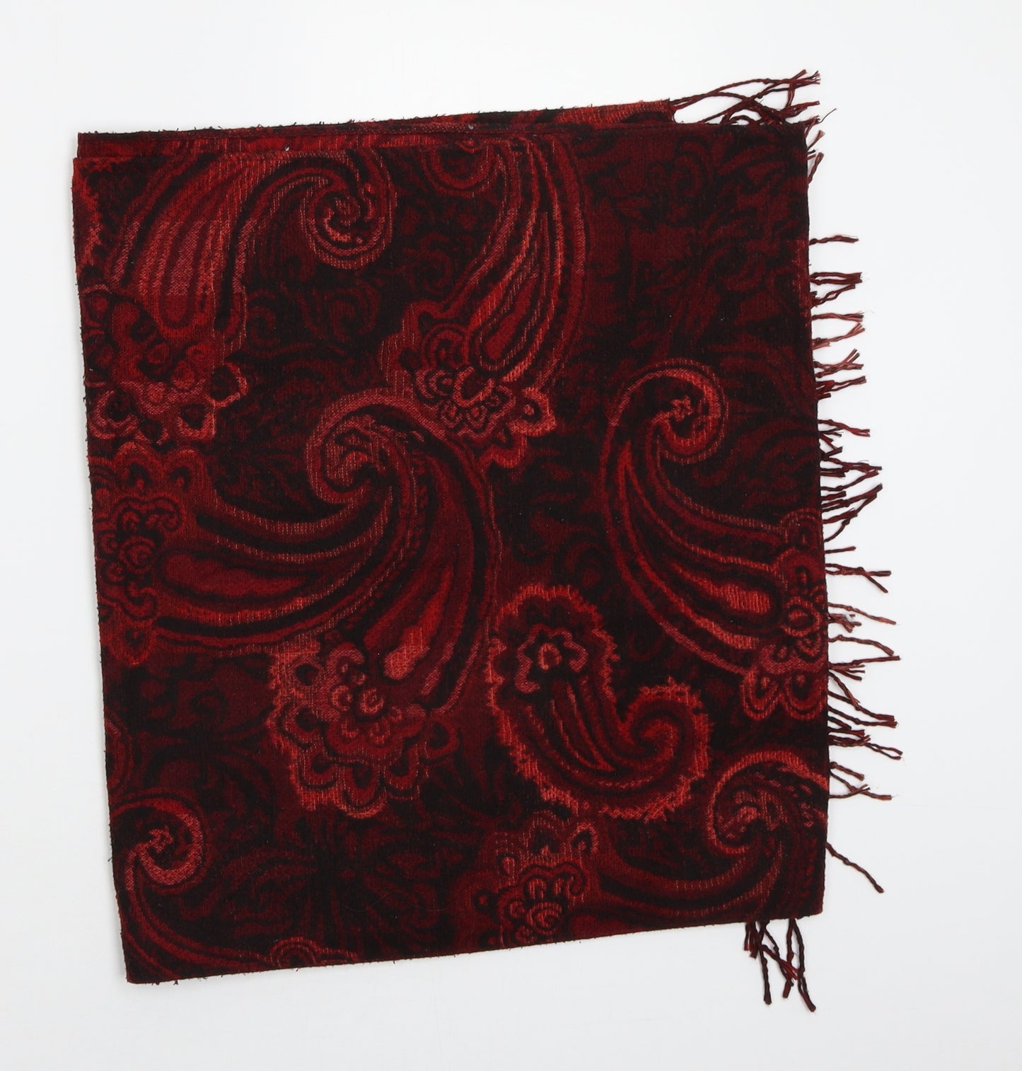Avon Unisex Red Floral Scarf