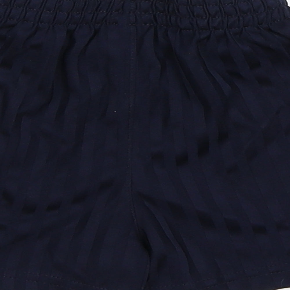 George Boys Blue Striped Sweat Shorts Size 3-4 Years
