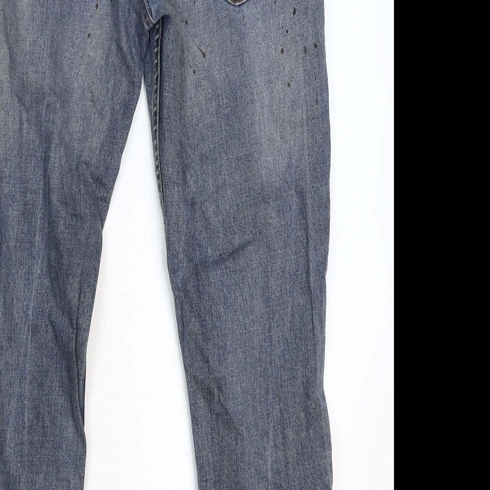 NEXT Mens Blue Denim Straight Jeans Size 34 L28 in