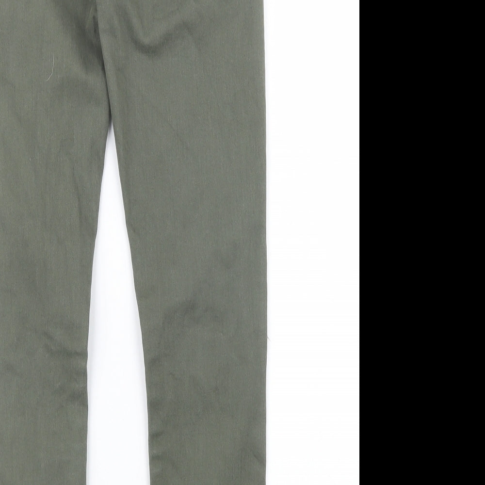 River Island Girls Green Denim Straight Jeans Size 12 Years