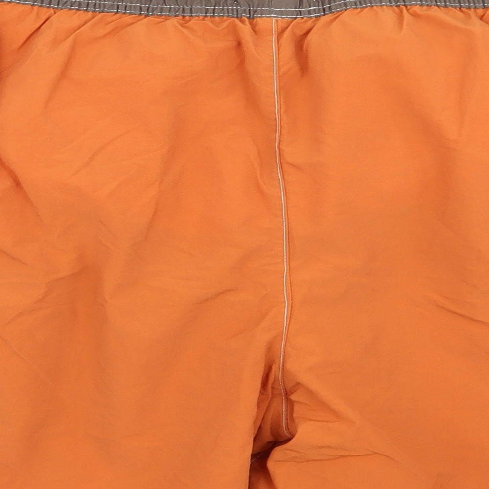 Asda George Mens Orange Cargo Shorts Size XL - Stretch waistband