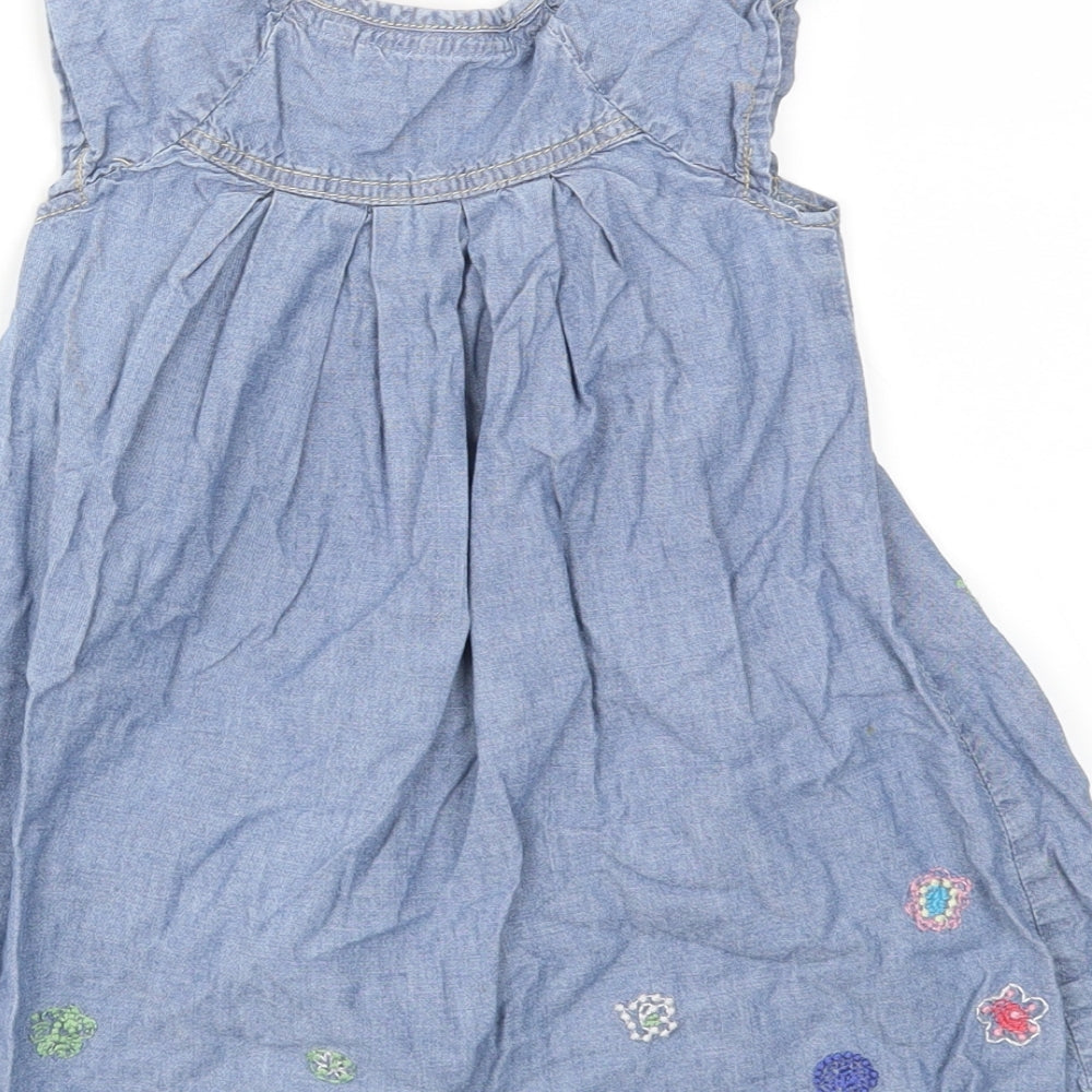 Debenhams Girls Blue Fit & Flare Size 2-3 Years