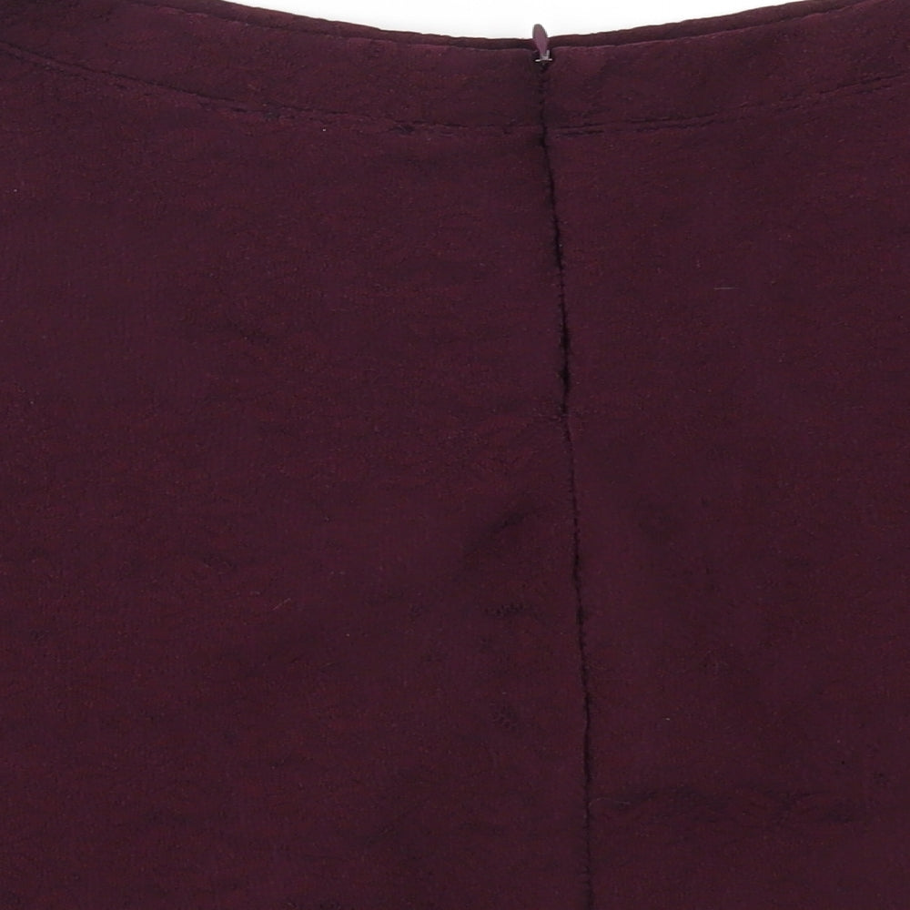 FOREVER 21 Womens Purple Flare Skirt Size M