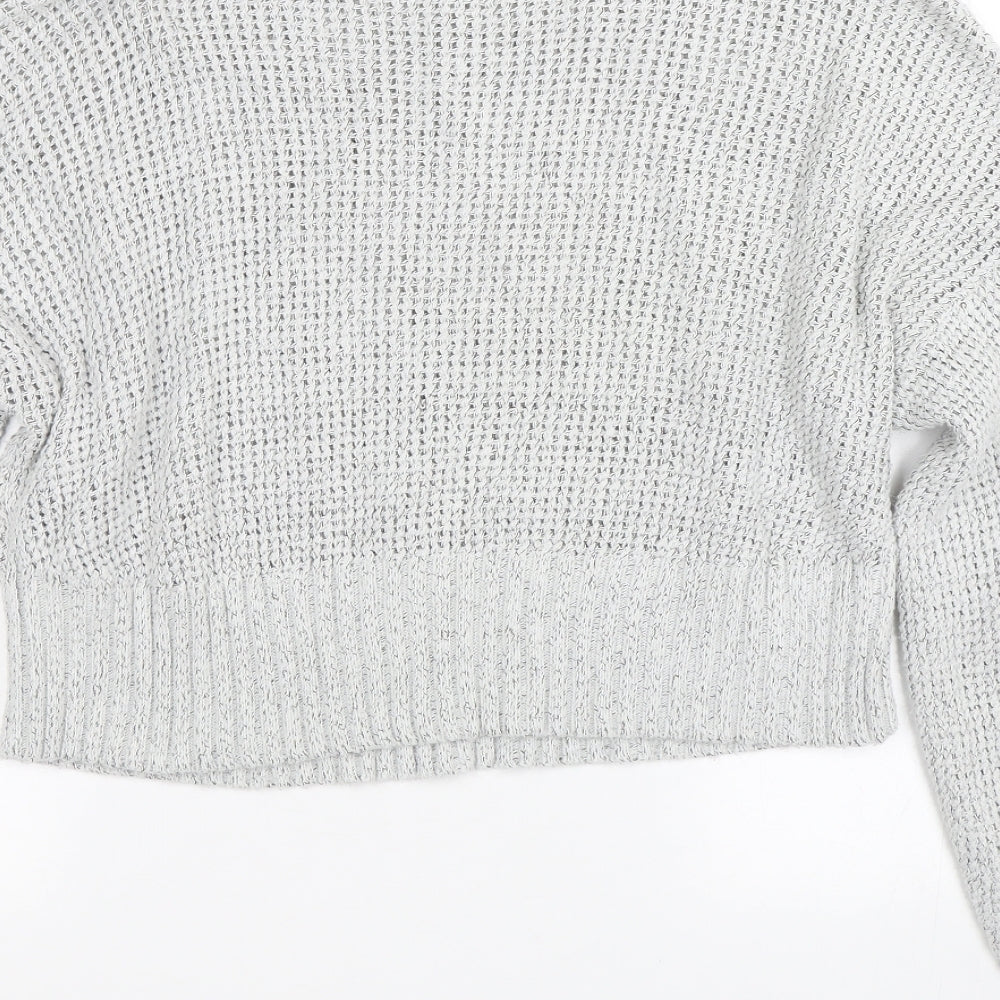 Topshop Womens Grey Pullover Jumper Size S