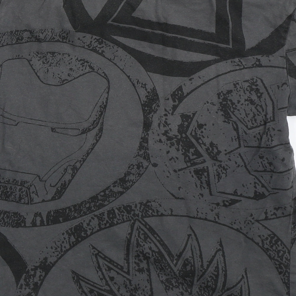 NEXT Boys Grey Basic T-Shirt Size 8 Years - Avengers Infinity War