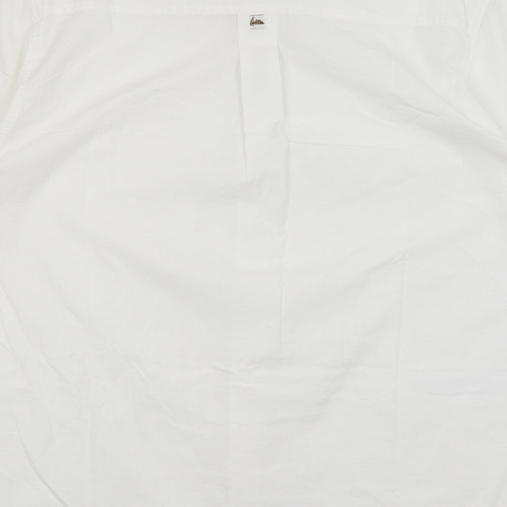 Blanc Du Nil Mens White Button-Up Size XL