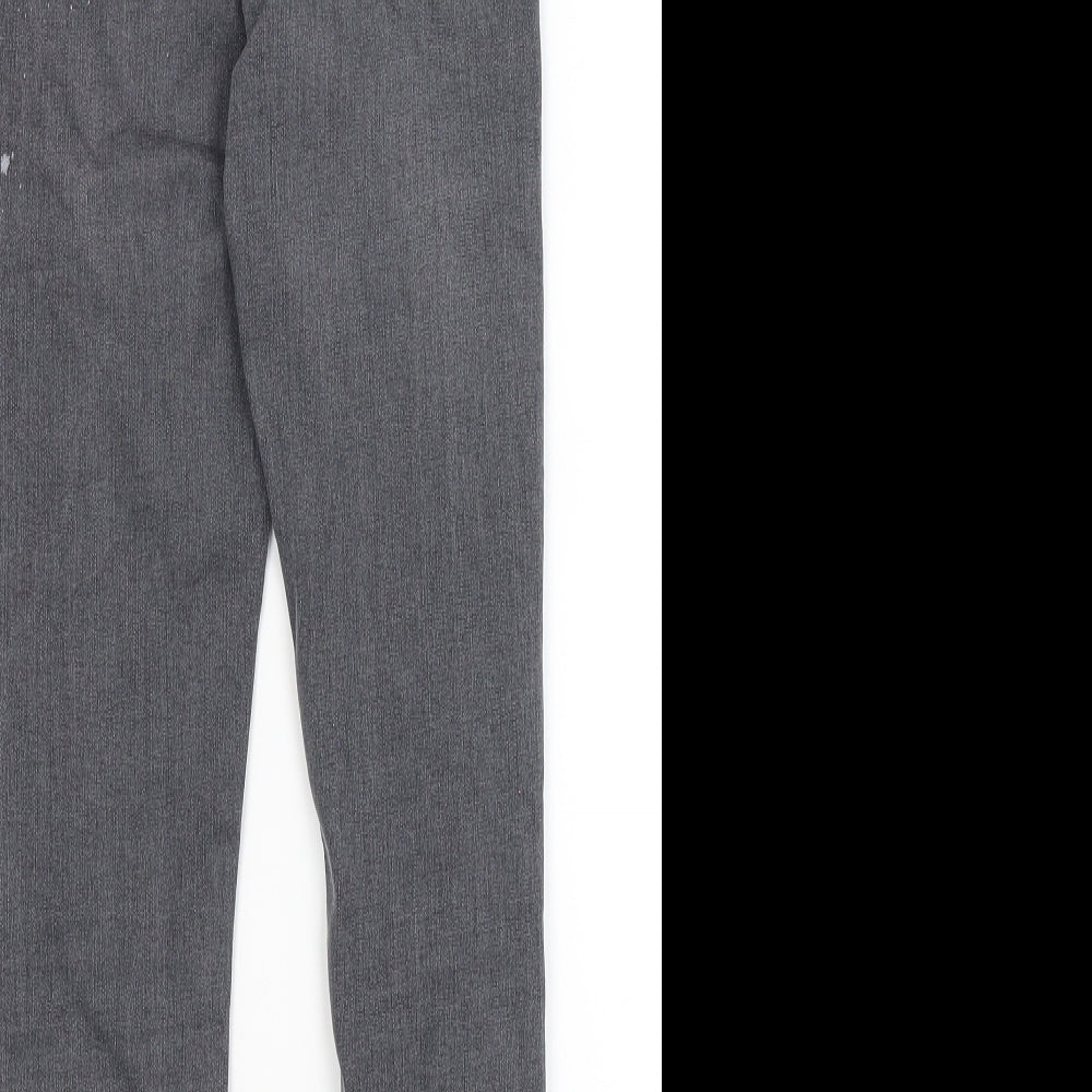 Topshop Womens Grey Skinny Jeans Size 25 in L24 in