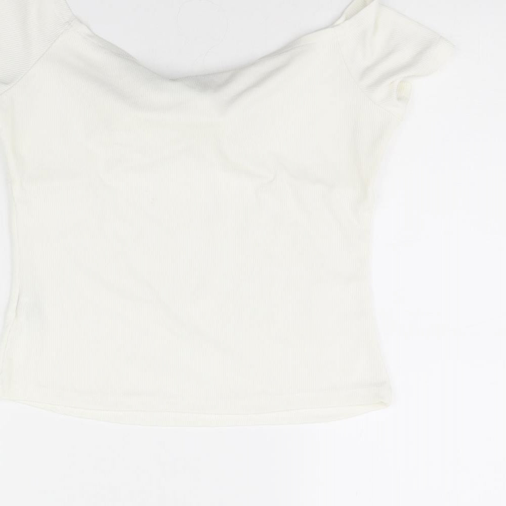 Shein Womens Ivory Basic Blouse Size L