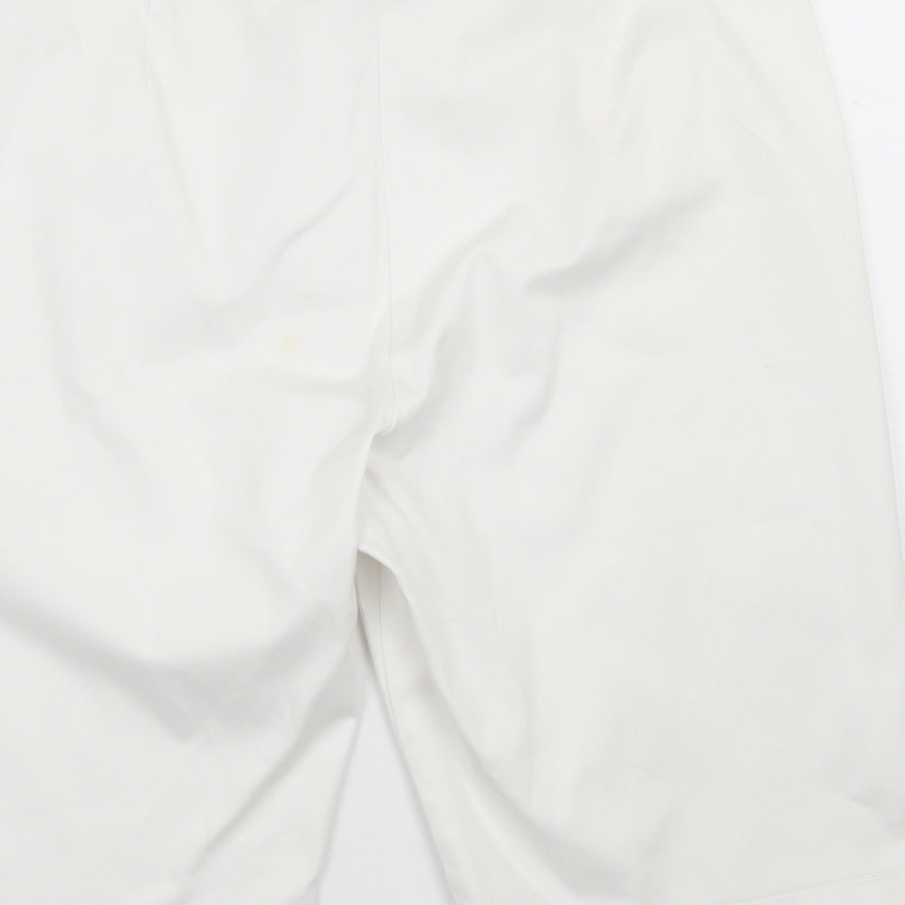 Cotton Traders Womens White Cropped Trousers Size 16