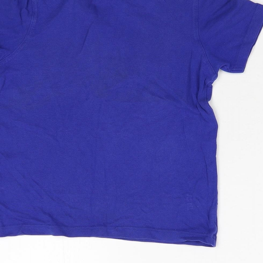 George Boys Blue Pullover Polo Size 7-8 Years