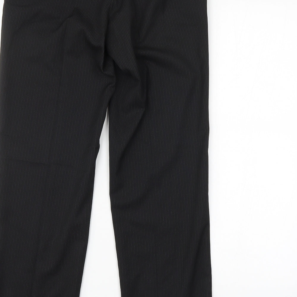 NEXT Womens Black Striped Trousers Size 30 in L28 in