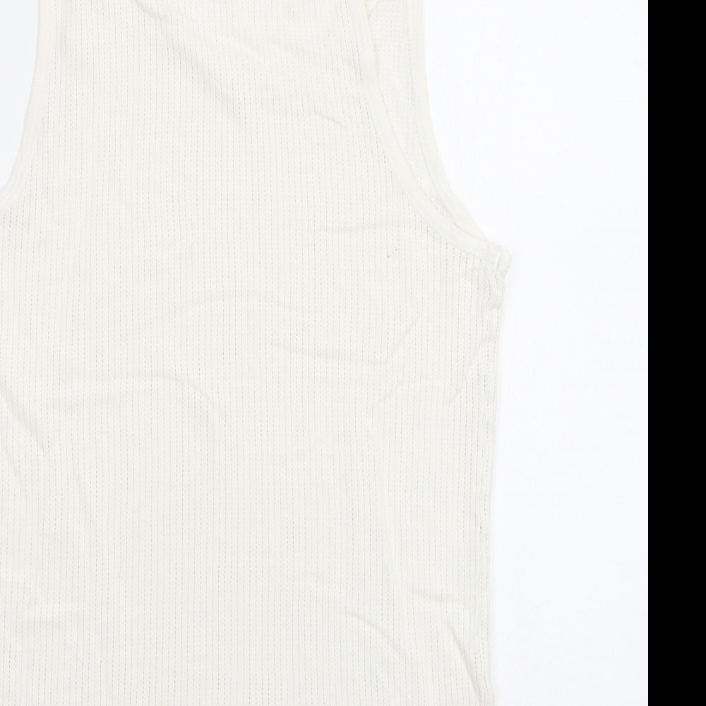 M&S Mens White T-Shirt Size M - Vest