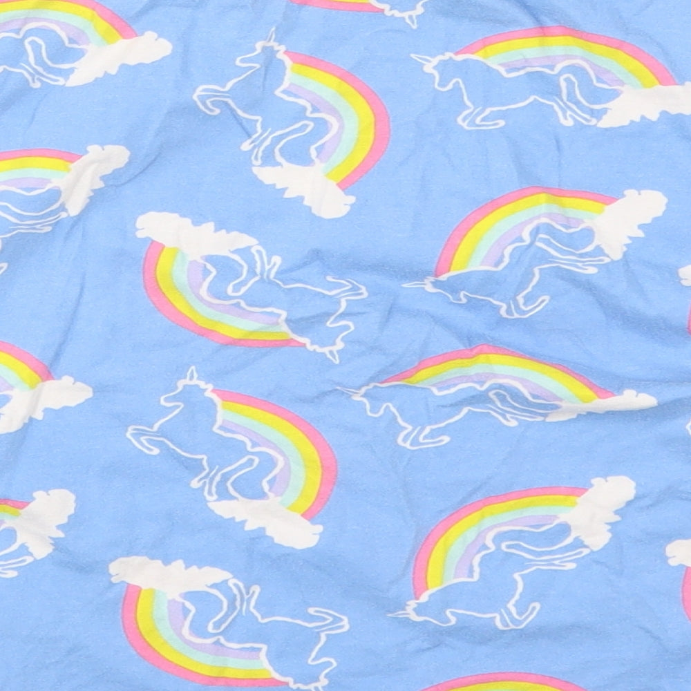 ASOS Womens Blue Solid Top Pyjama Top Size 6 - Unicorns