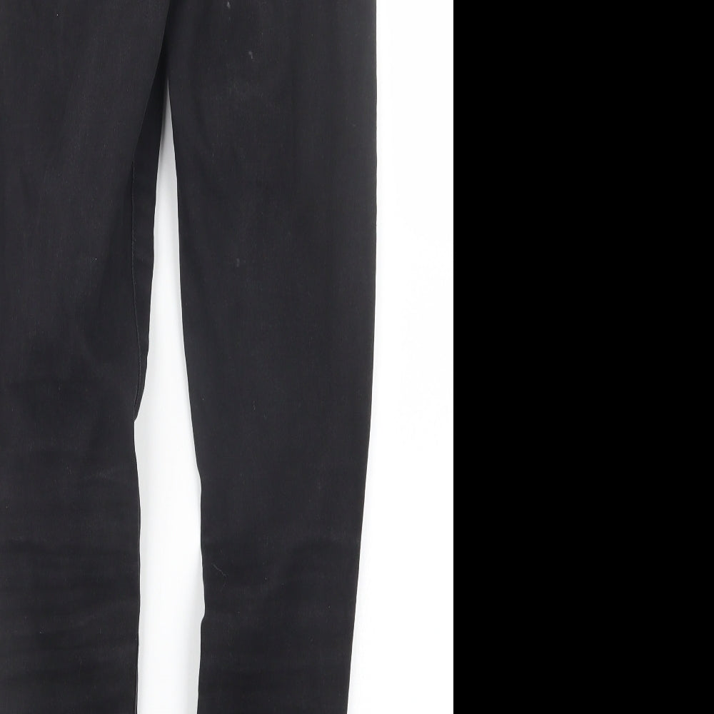 Denim Co. Womens Black Denim Straight Jeans Size 10 L29 in