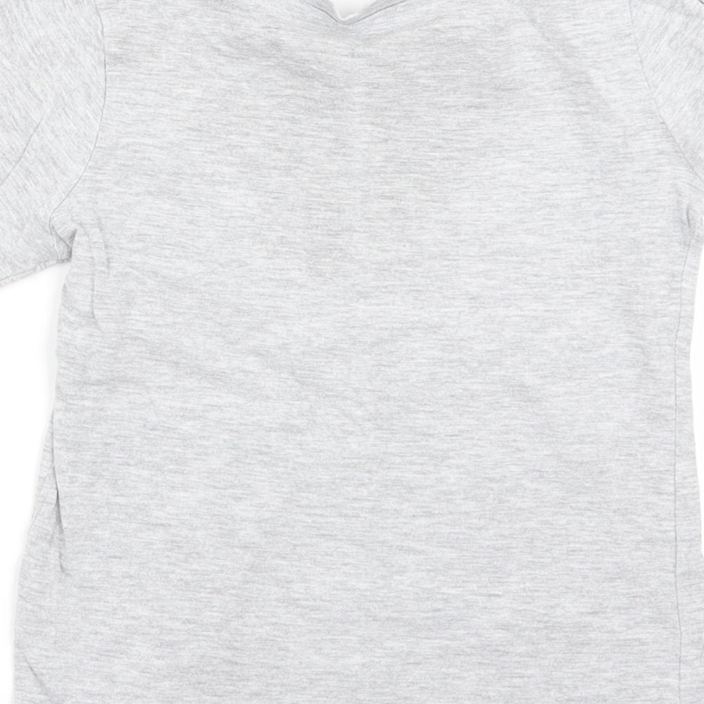 Asda George Girls Grey Basic T-Shirt Size 4-5 Years
