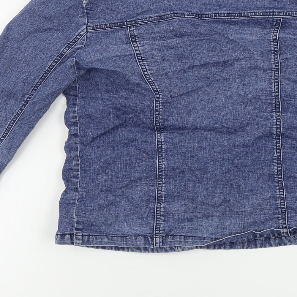 ZZZZZZ Girls Blue Jacket Coat Size S