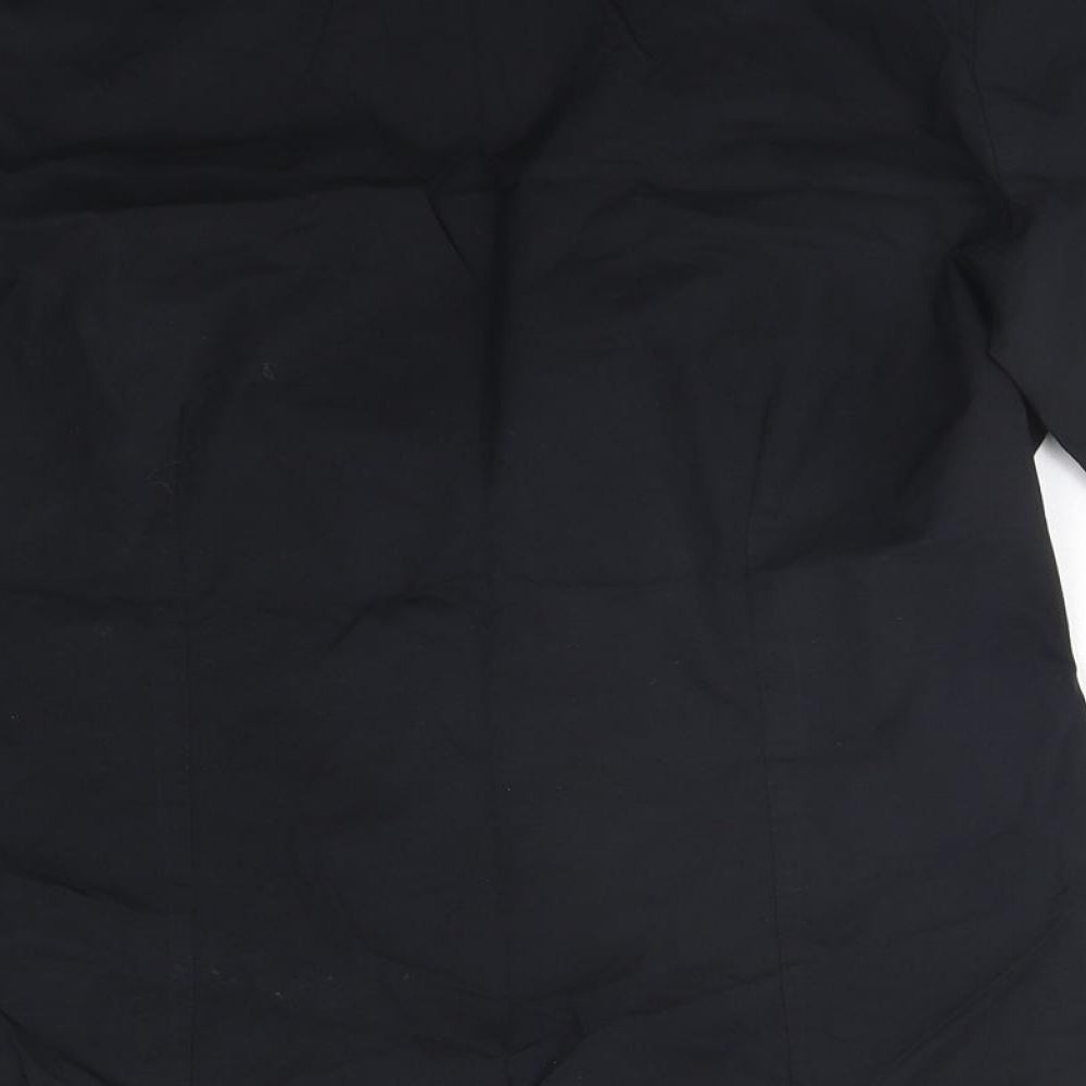 Marks and Spencer Womens Black Basic Button-Up Size 10