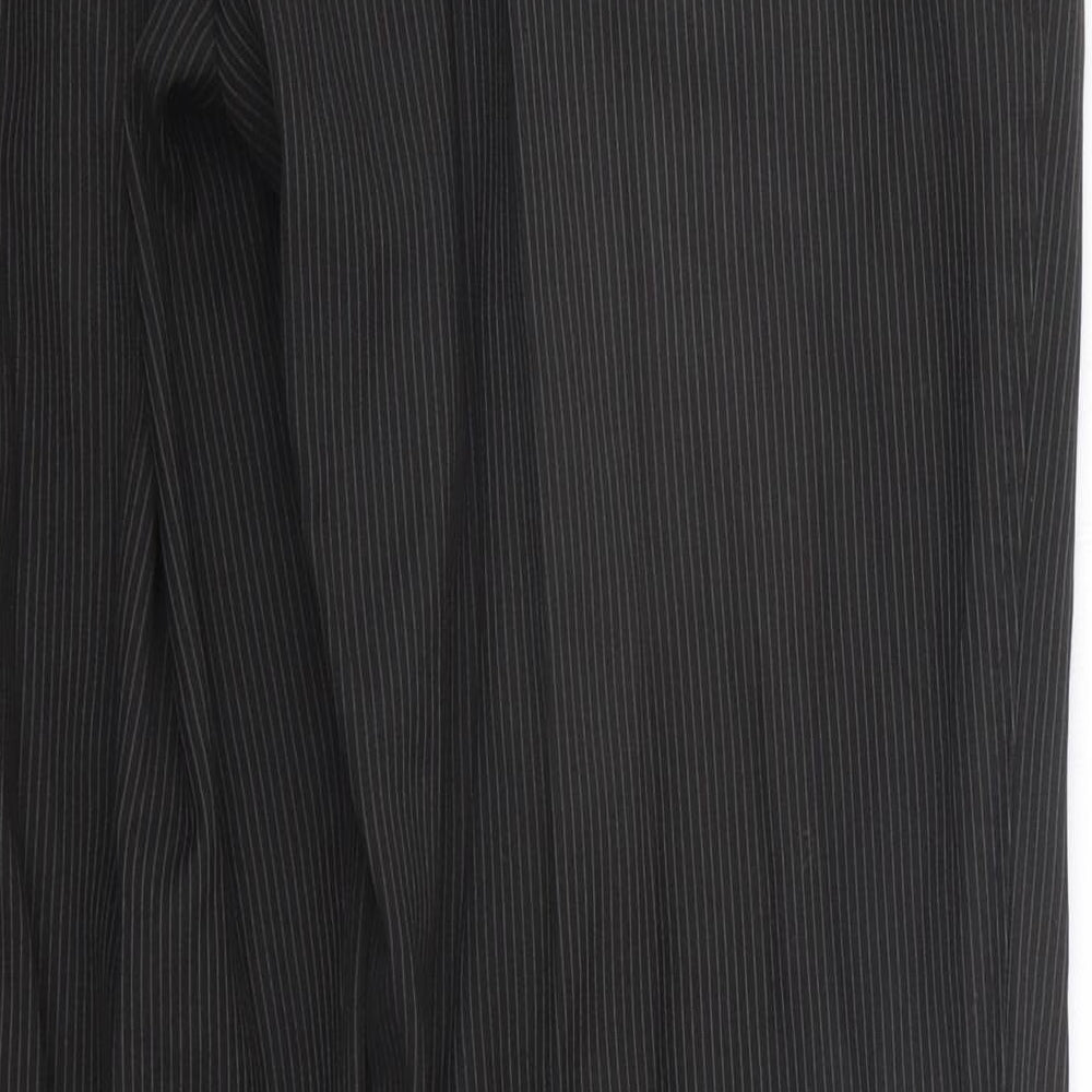 F&F Womens Black Striped Trousers Size 32 in L31 in