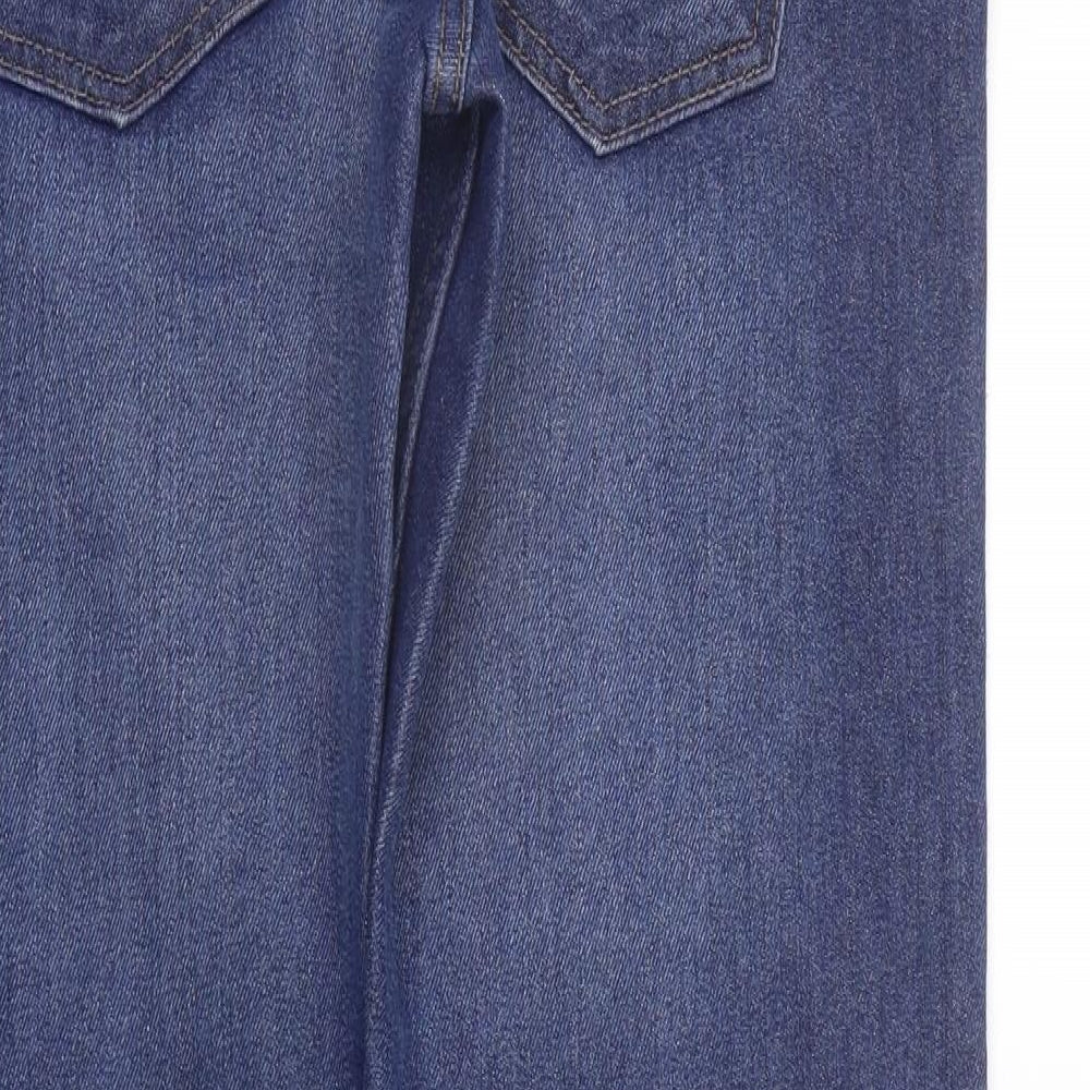 deniem co Womens Blue Straight Jeans Size 32 L30 in