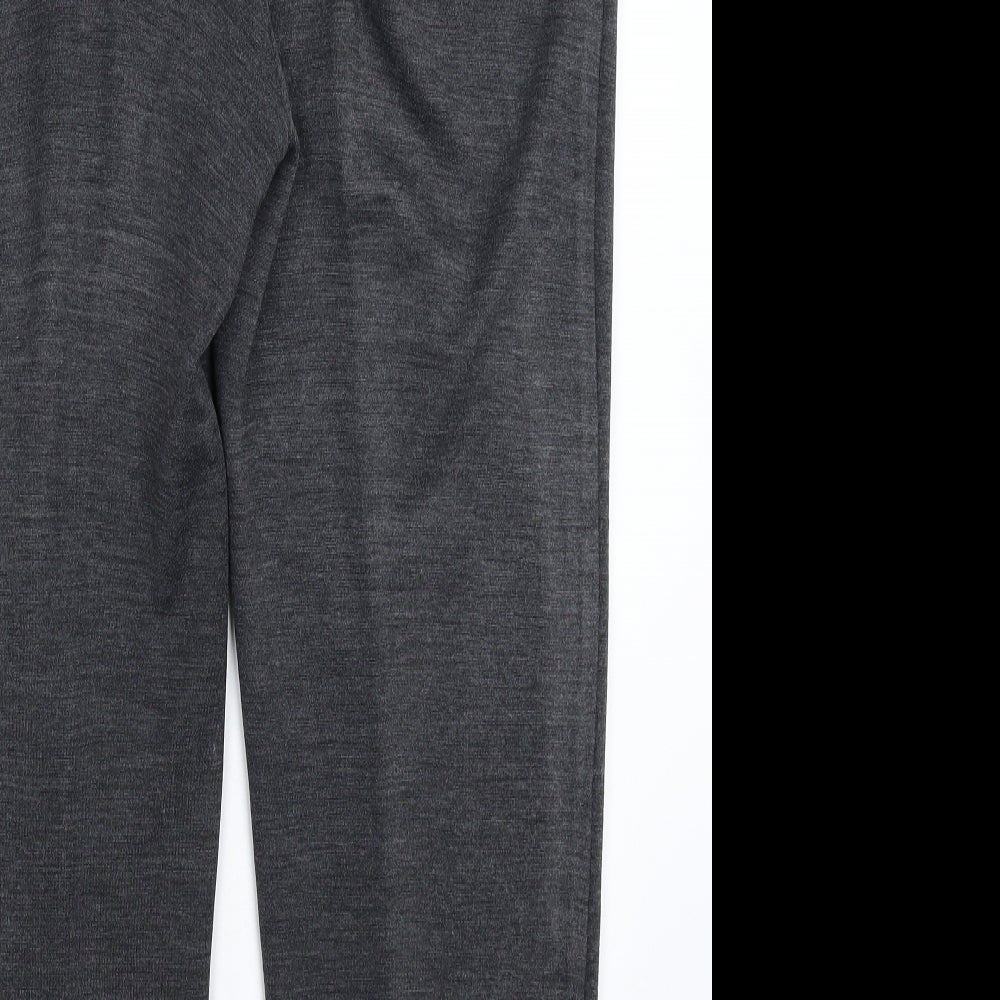 Damart Womens Grey Cropped Trousers Size 36 in L24 in
