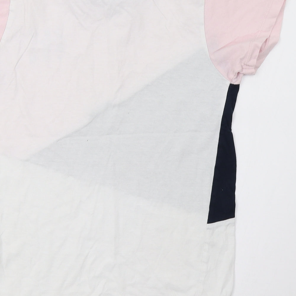 Primark Boys White Striped Basic T-Shirt Size 10-11 Years