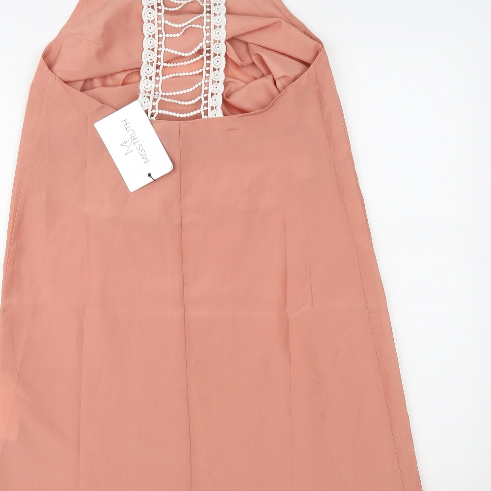 MISS TRUTH Womens Pink Slip Dress Size 8