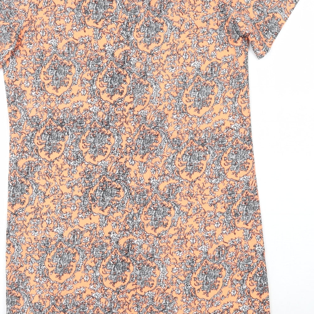 Cameo rose Womens Orange Geometric A-Line Size 10