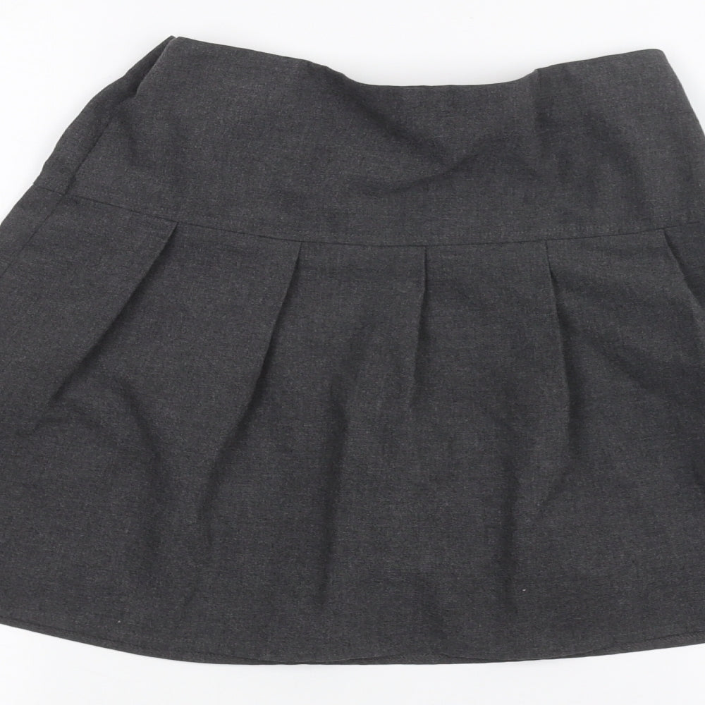 Marks and Spencer Girls Grey A-Line Skirt Size 8-9 Years