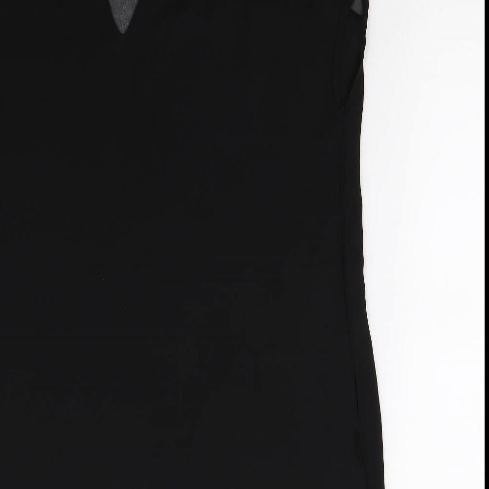 Preworn Womens Black Basic Blouse Size L