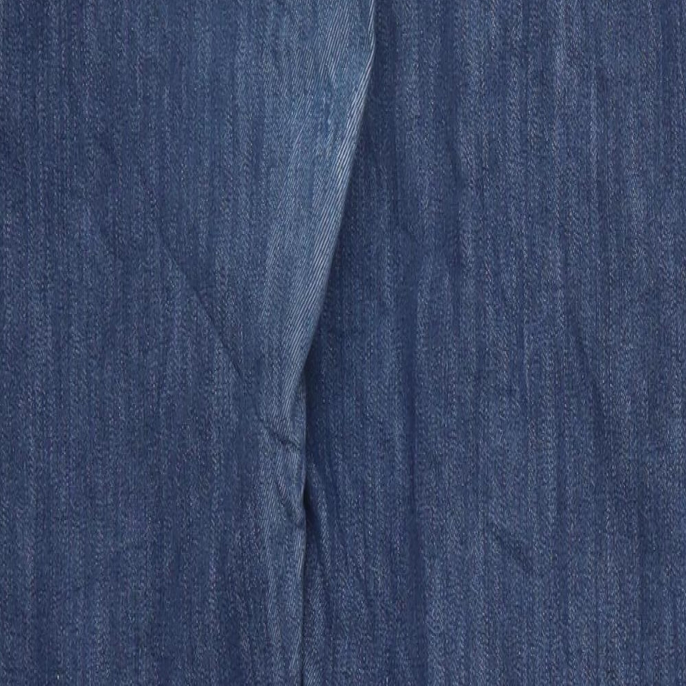 MAPP Womens Blue Denim Straight Jeans Size 37 in L31 in