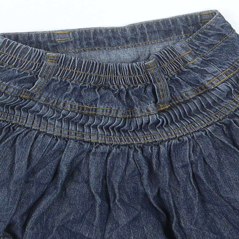 Adams Kids Girls Blue Denim A-Line Skirt Size 3 Years