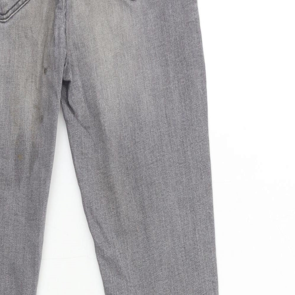 Candy Couture Girls Grey Denim Skinny Jeans Size 12 Years