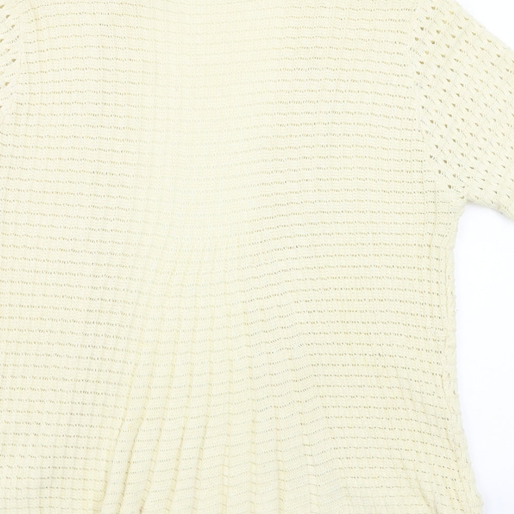 pure and natural Womens Beige Cardigan Jumper Size S - size s/m