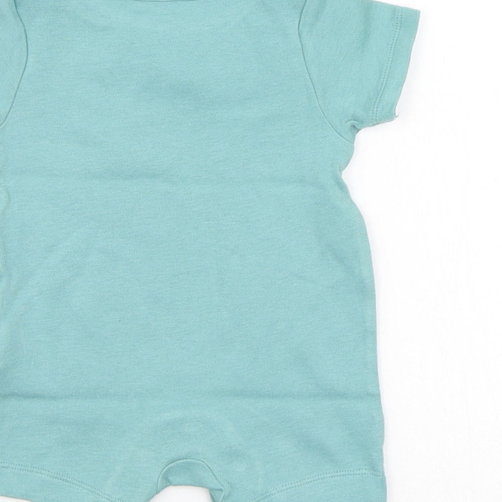 M&S Boys Green Babygrow One-Piece Size 0-3 Months