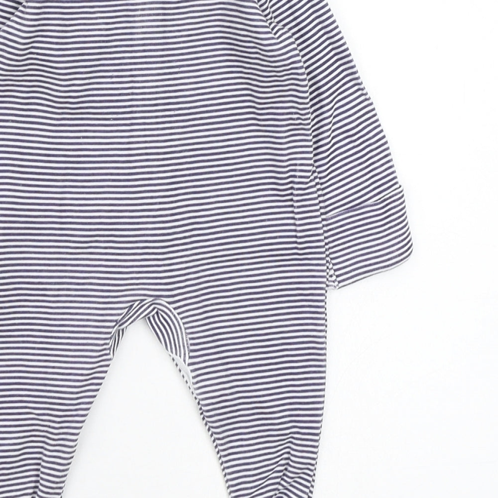 Asda George Boys Multicoloured Striped Babygrow One-Piece Size 0-3 Months