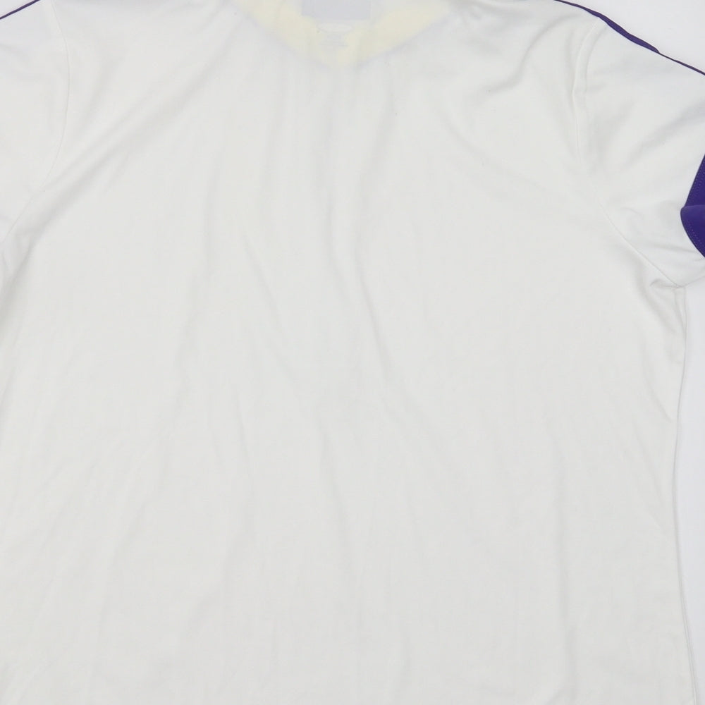 GU Womens White Basic Polo Size M