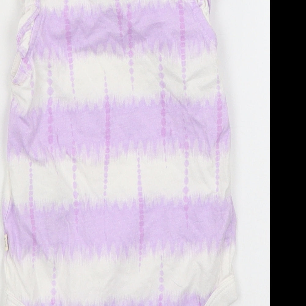 Baby Gap Baby Purple Striped Romper One-Piece Size 3-6 Months