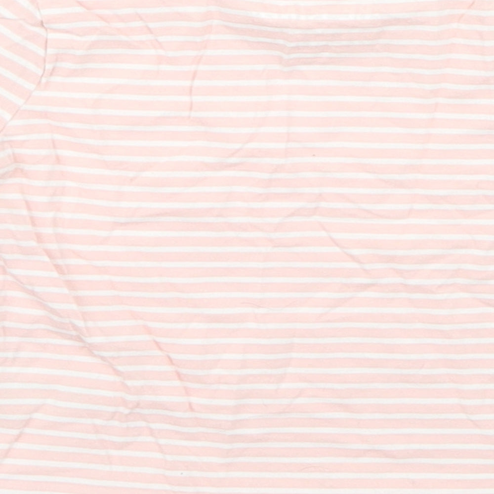 F&F Baby Pink Striped Basic T-Shirt Size 12-18 Months
