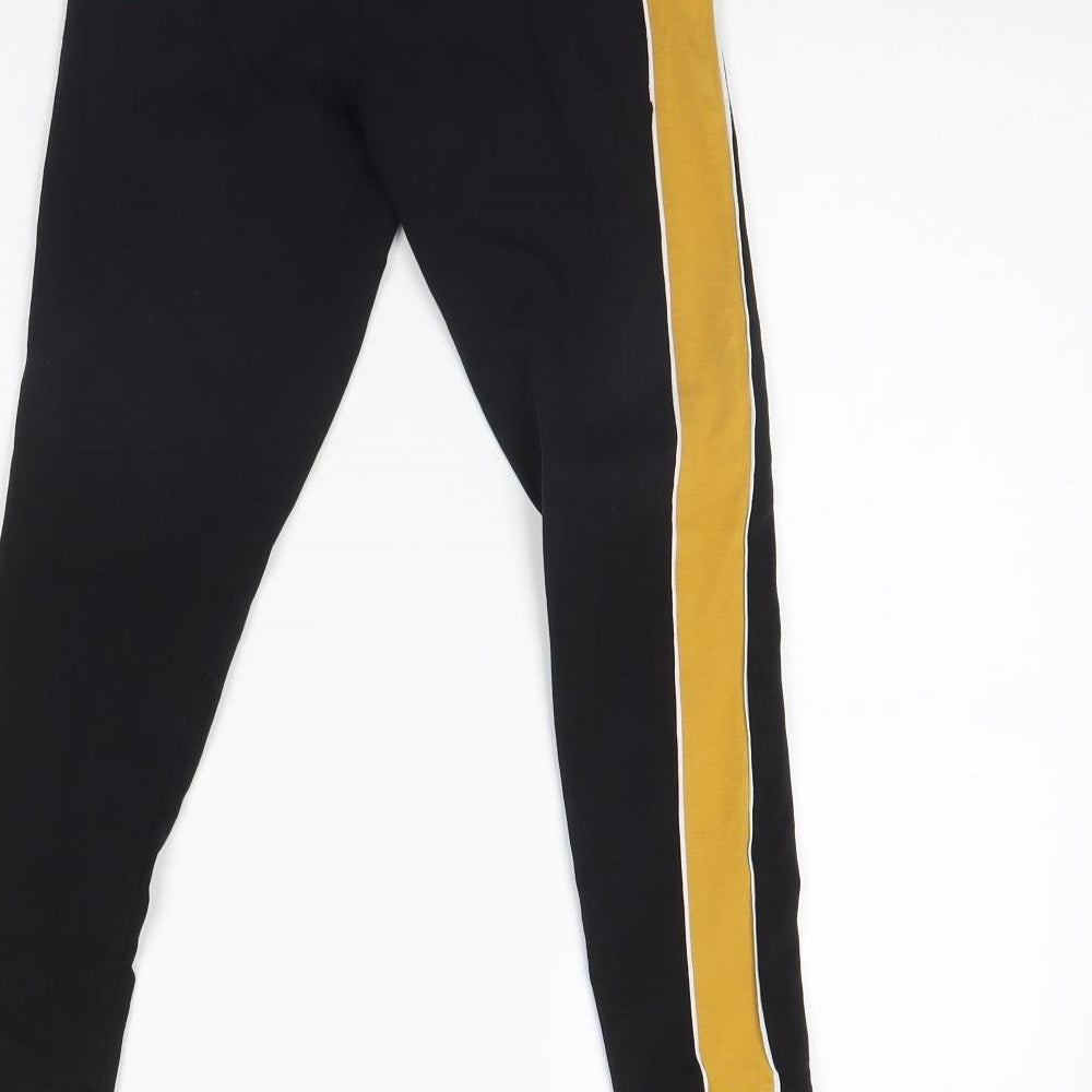 Candy Couture Girls Black Capri Trousers Size 9 Years