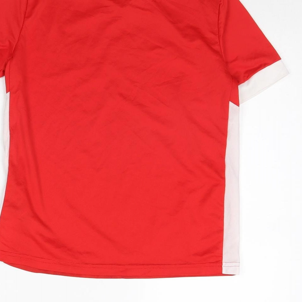 Kipsta Boys Red Basic T-Shirt Size 10 Years