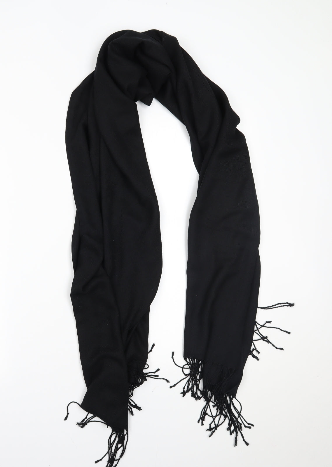 Preworn Womens Black Scarf