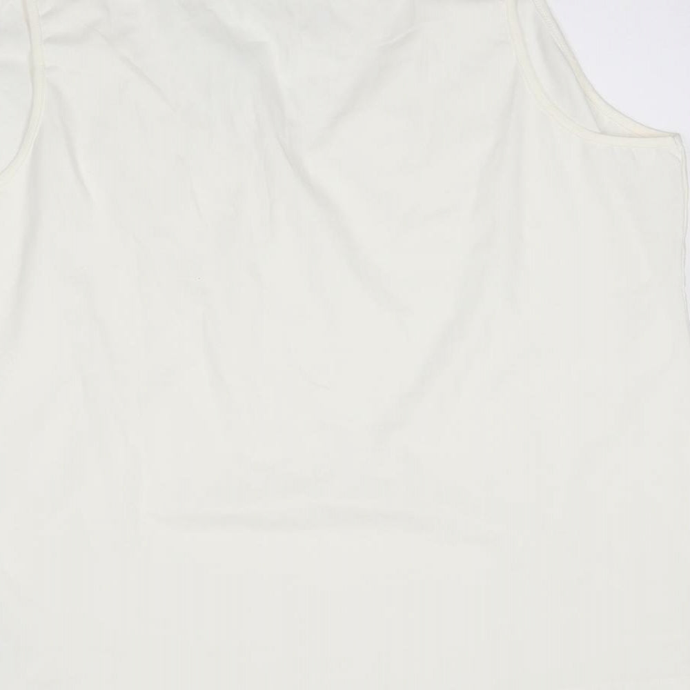 BPC Womens White Basic Blouse Size 2XL