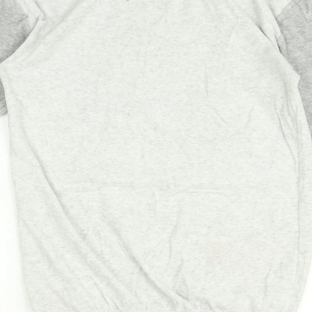 Atmosphere Womens Grey Solid Nightshirt Size 6