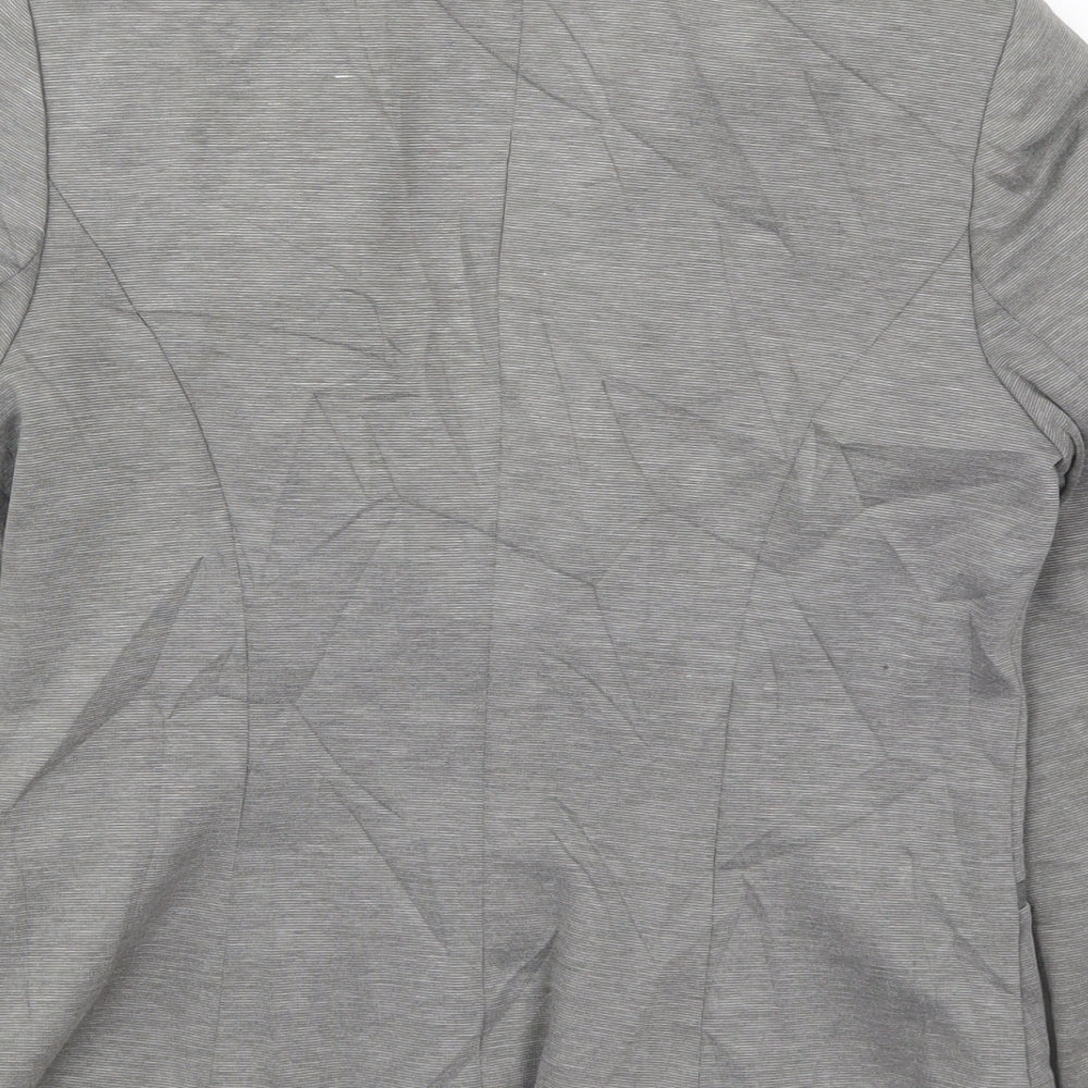 Dorothy Perkins Womens Grey Jacket Suit Jacket Size 8