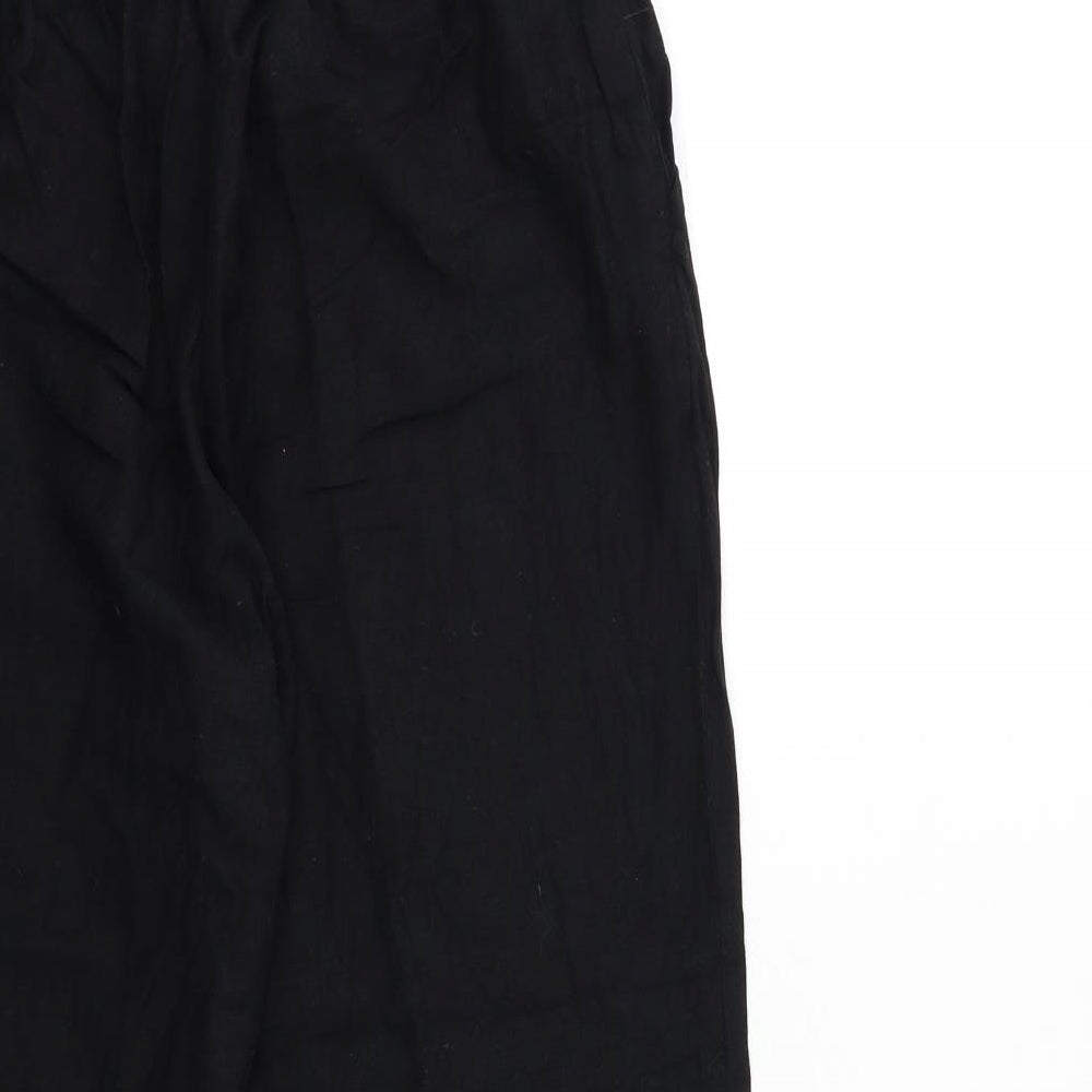 CAPSULE Womens Black Trousers Size 18 L28 in