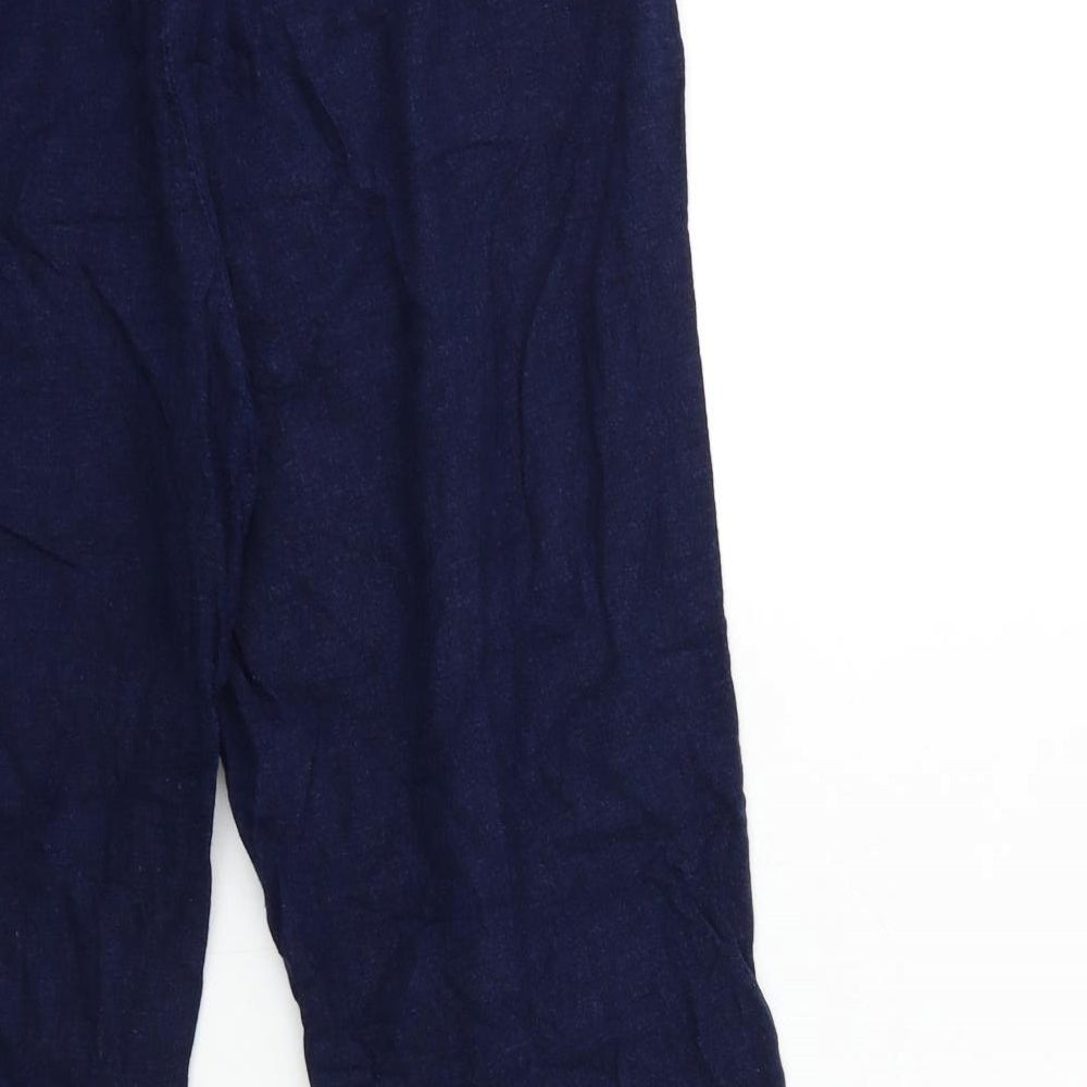 Papaya Womens Blue Trousers Size 14 L27 in