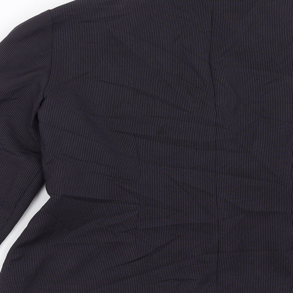 sweet suit Womens Purple Striped Jacket Suit Jacket Size 8