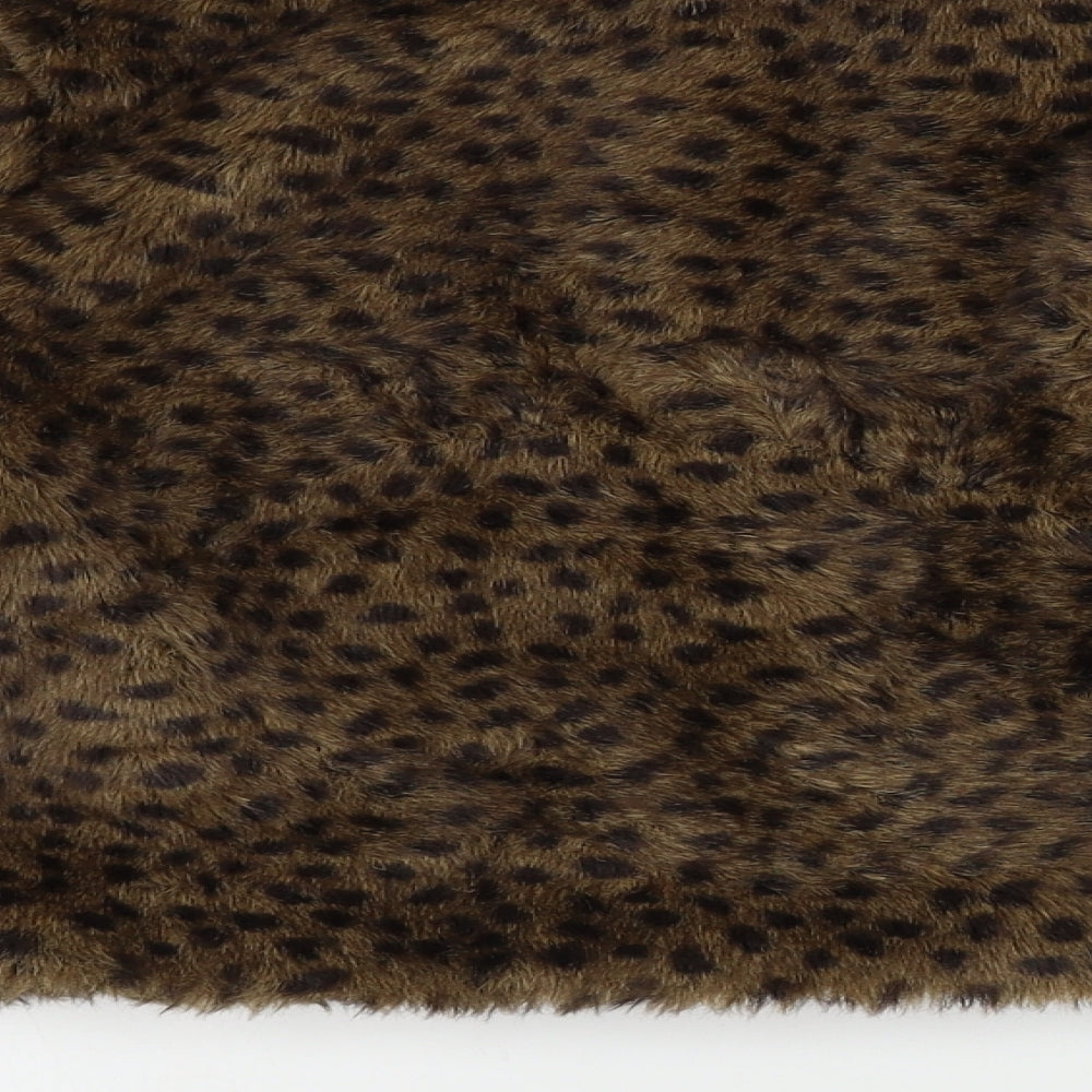 NEXT Girls Brown Animal Print Jacket Coat Size 10 Years